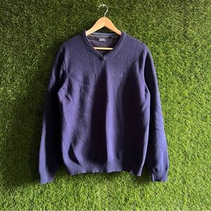 Izod V-Neck Navy Sweater